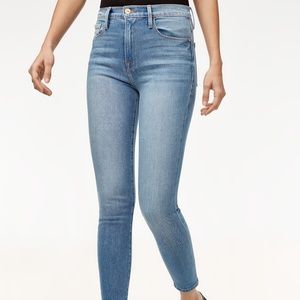 Frame high rise cigarette jeans NWT